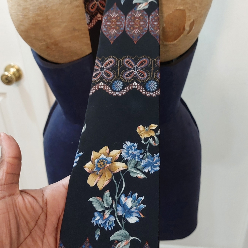 Bill Blass Multicolor Patterned Tie - image 5